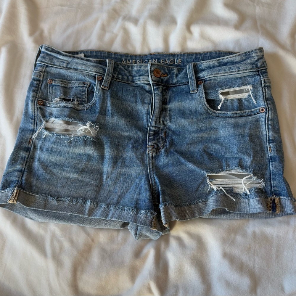 American Eagle Ripped Denim Shorts